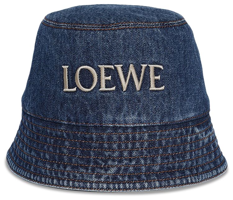 Loewe Denim Bucket Hat Denim Blue