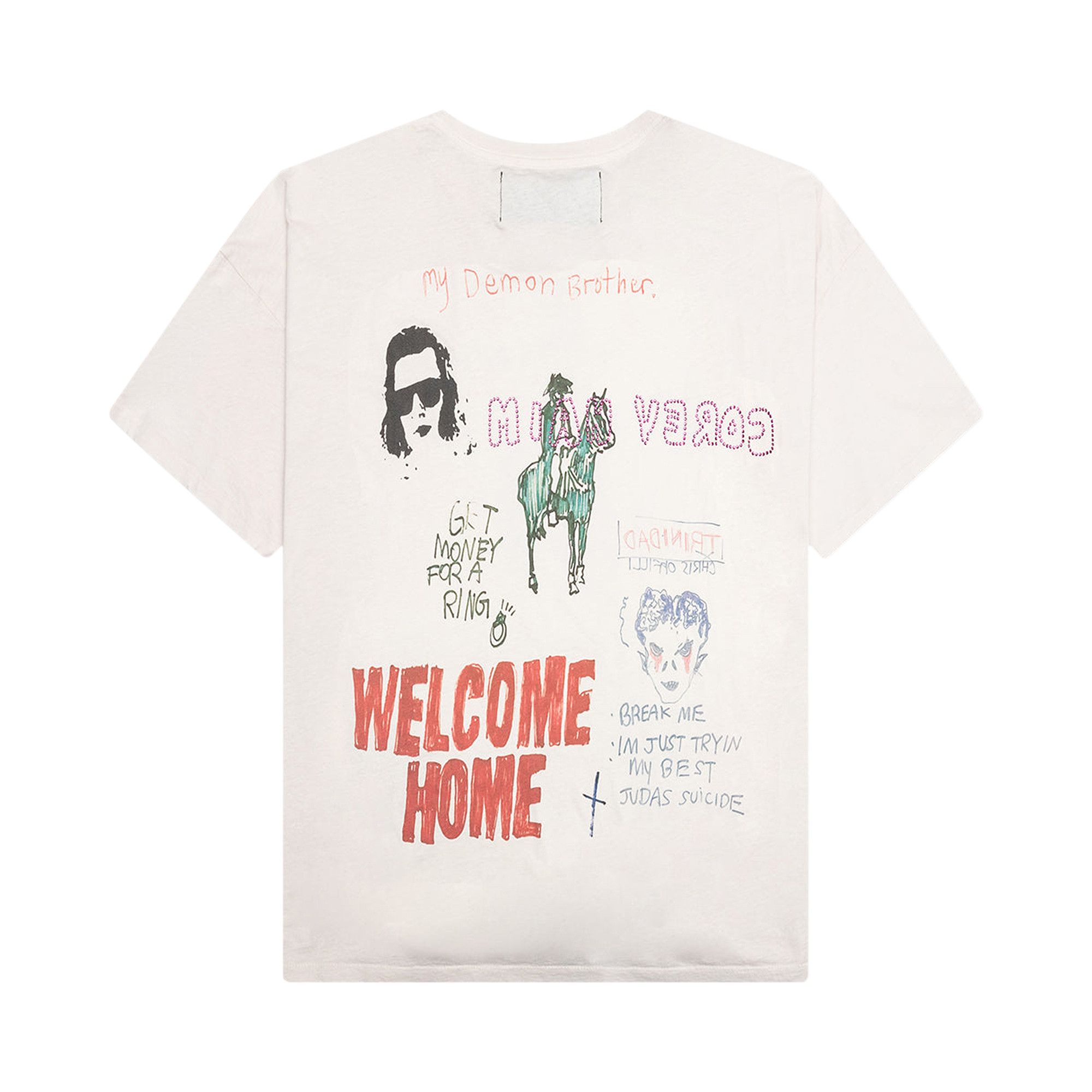 Buy Paly Hollywood Bad Luck Tee 'White' - 2U002Q1008VWT