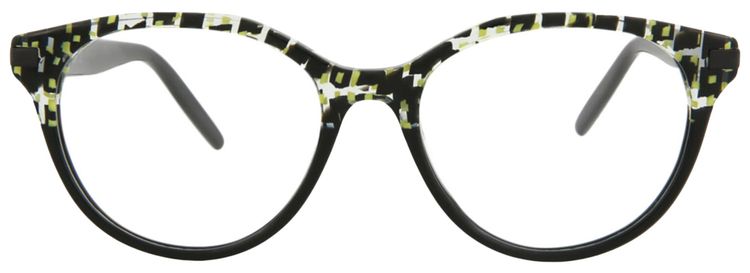 Puma Cat Eye Optical Glasses Havana BlackTransparent
