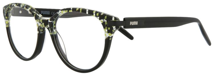 Puma Cat Eye Optical Glasses Havana BlackTransparent