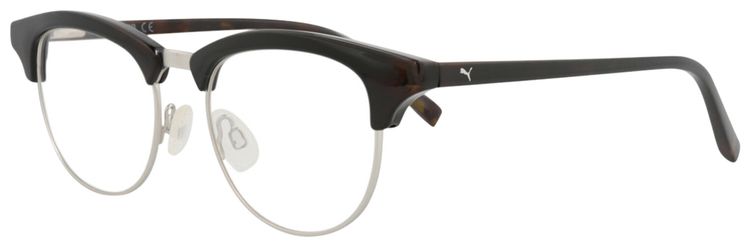 Puma Round Optical Glasses HavanaTransparent