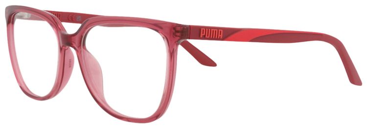 Puma Square Optical Glasses Fuchsia Burgundy