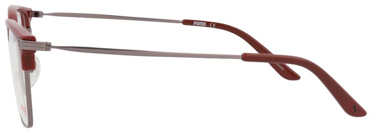 Puma Square Optical Glasses BurgundyRutheniumTransparent