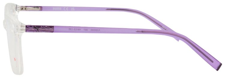 Puma Kids Square Optical Glasses Crystal VioletTransparent