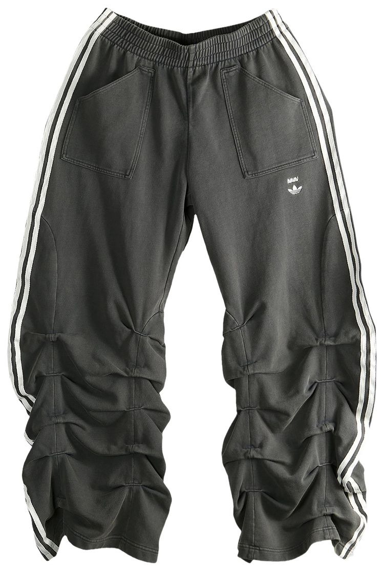 adidas x Avavav Pleated Track Ruched Pant Carbon