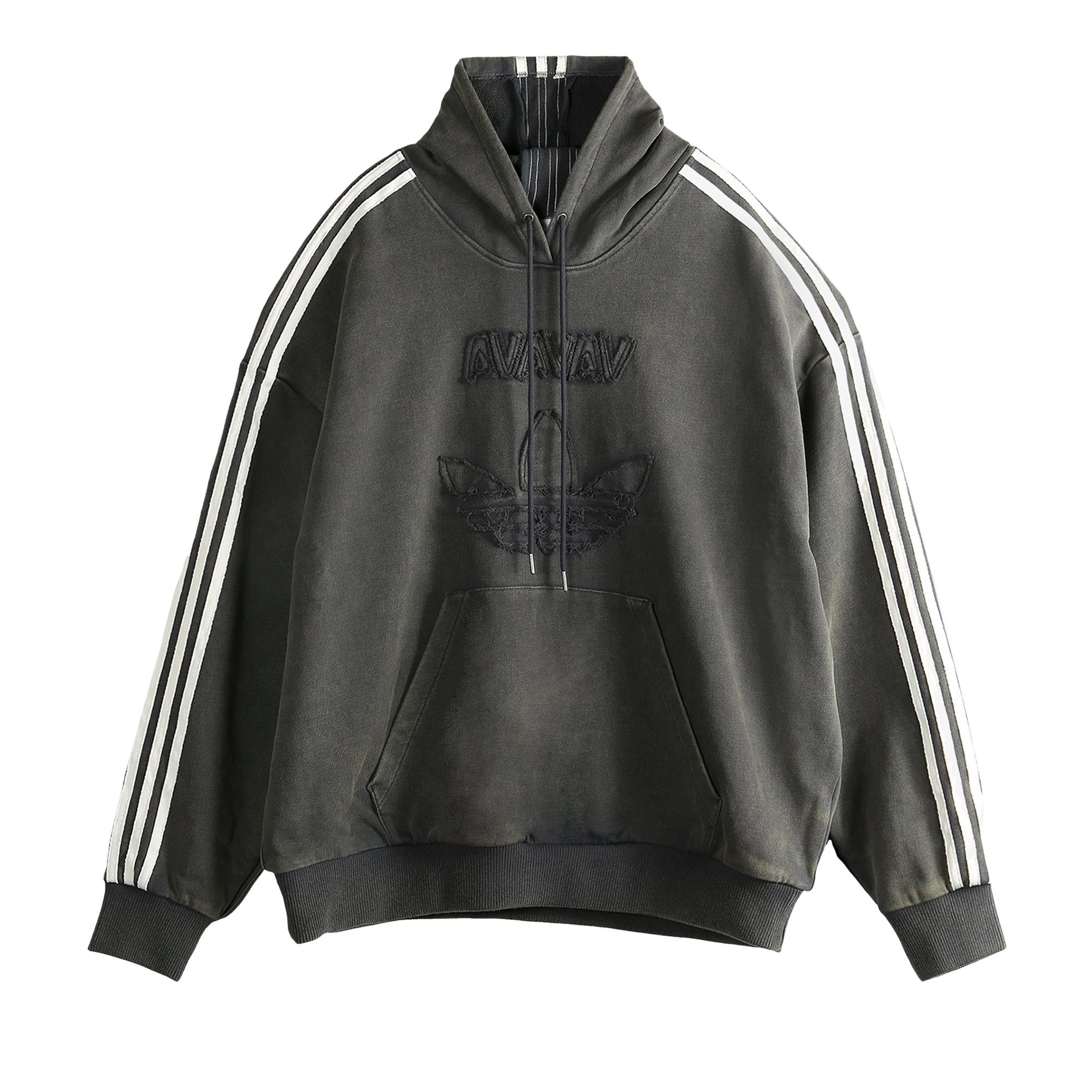 Buy adidas x Avavav Shoulderless Hoodie 'Carbon' - JP4849 | GOAT