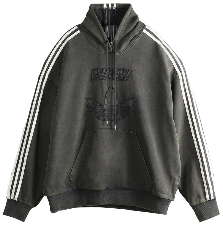 adidas x Avavav Shoulderless Hoodie Carbon