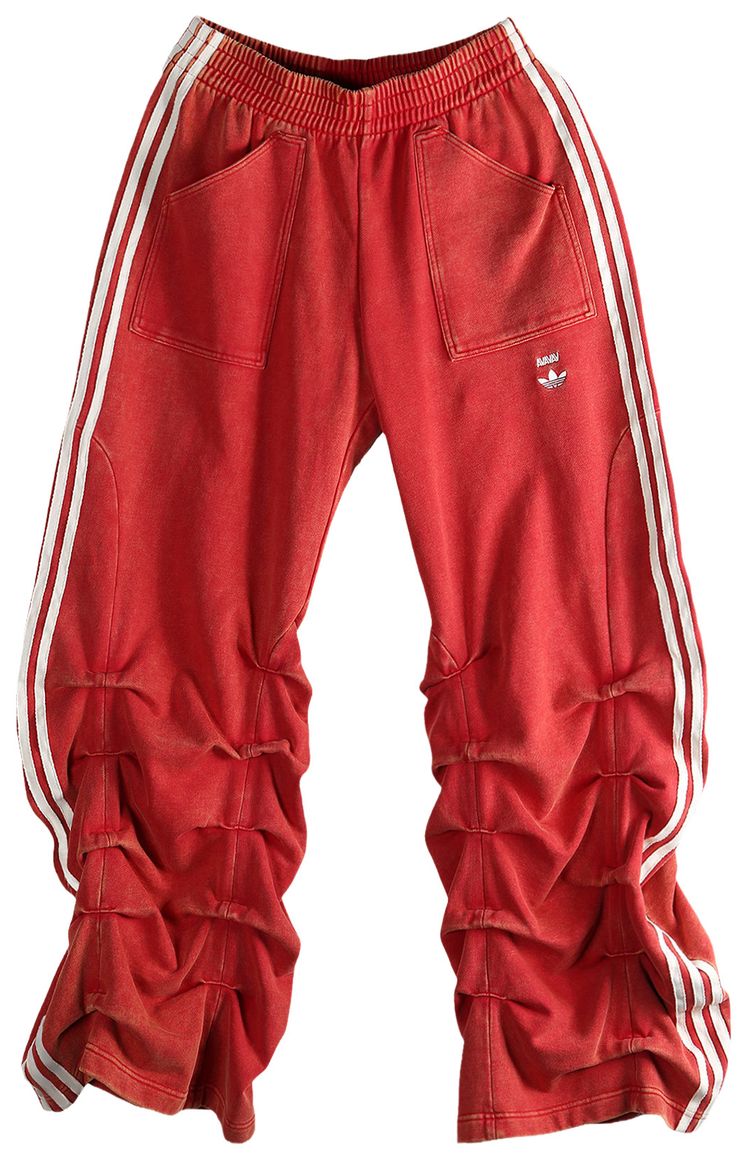 adidas x Avavav Pleated Track Ruched Pant Power Red