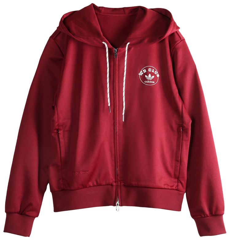 adidas x Wales Bonner Track Hoodie Collegiate Burgundy