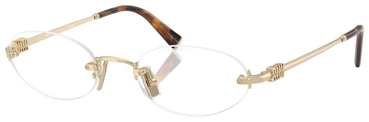 Miu Miu Frameless Optical Glasses Brown