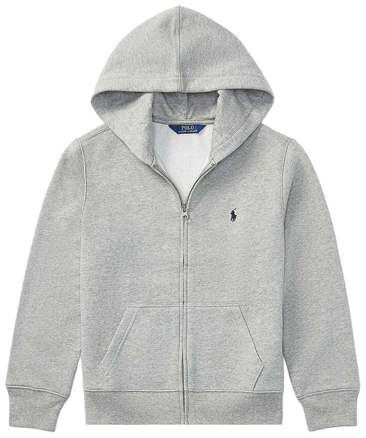 Polo Ralph Lauren Kids Fleece Full Zip Hoodie Sport Heather