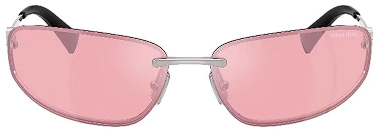 Miu Miu Logo Nocturne Sunglasses Mirror Lilac