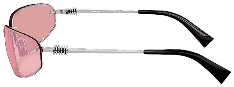 Miu Miu Logo Nocturne Sunglasses Mirror Lilac