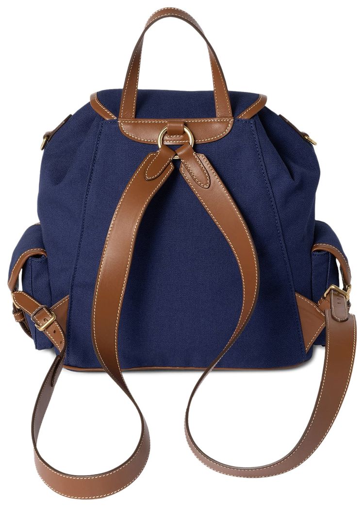 Miu Miu Canvas Backpack Cornflower BlueBrandy
