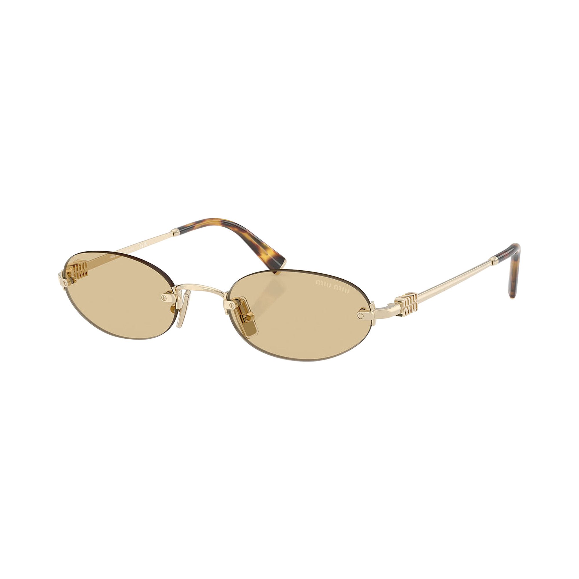 miさん Buy Miu Miu Oval Sunglasses 'Gold Yellow' - 0MU A54S ZVN10R | GOAT CA
