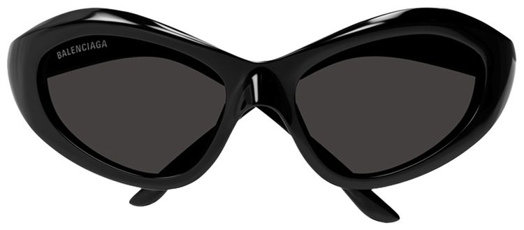 Balenciaga Shield Sunglasses Shiny Black