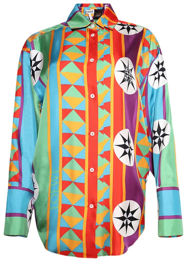 Loewe Compass Long Sleeve Shirt Multicolor