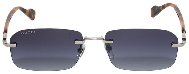 Gucci Rectangular Sunglasses Silver