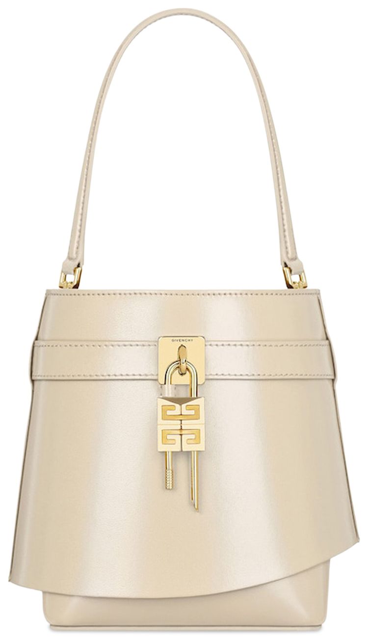 Givenchy Shark Lock Bucket Bag Natural Beige