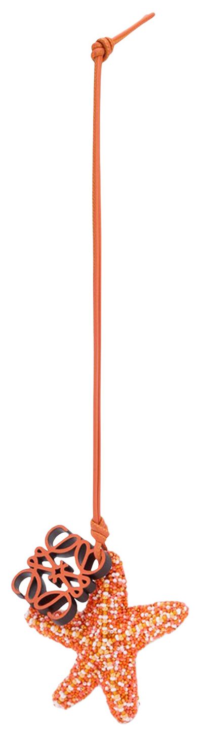 Loewe Star Anagram Charm Orange