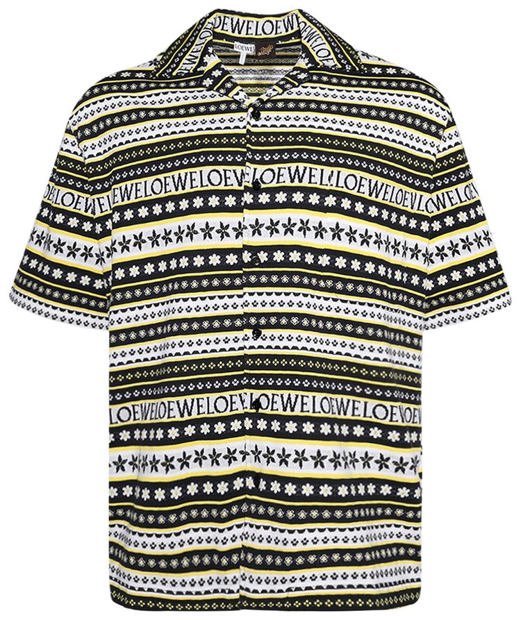 Loewe Short Sleeve Shirt YellowMulticolor