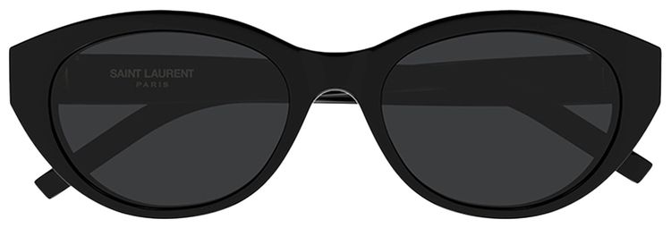Saint Laurent Cat Eye Sunglasses Shiny Solid Black
