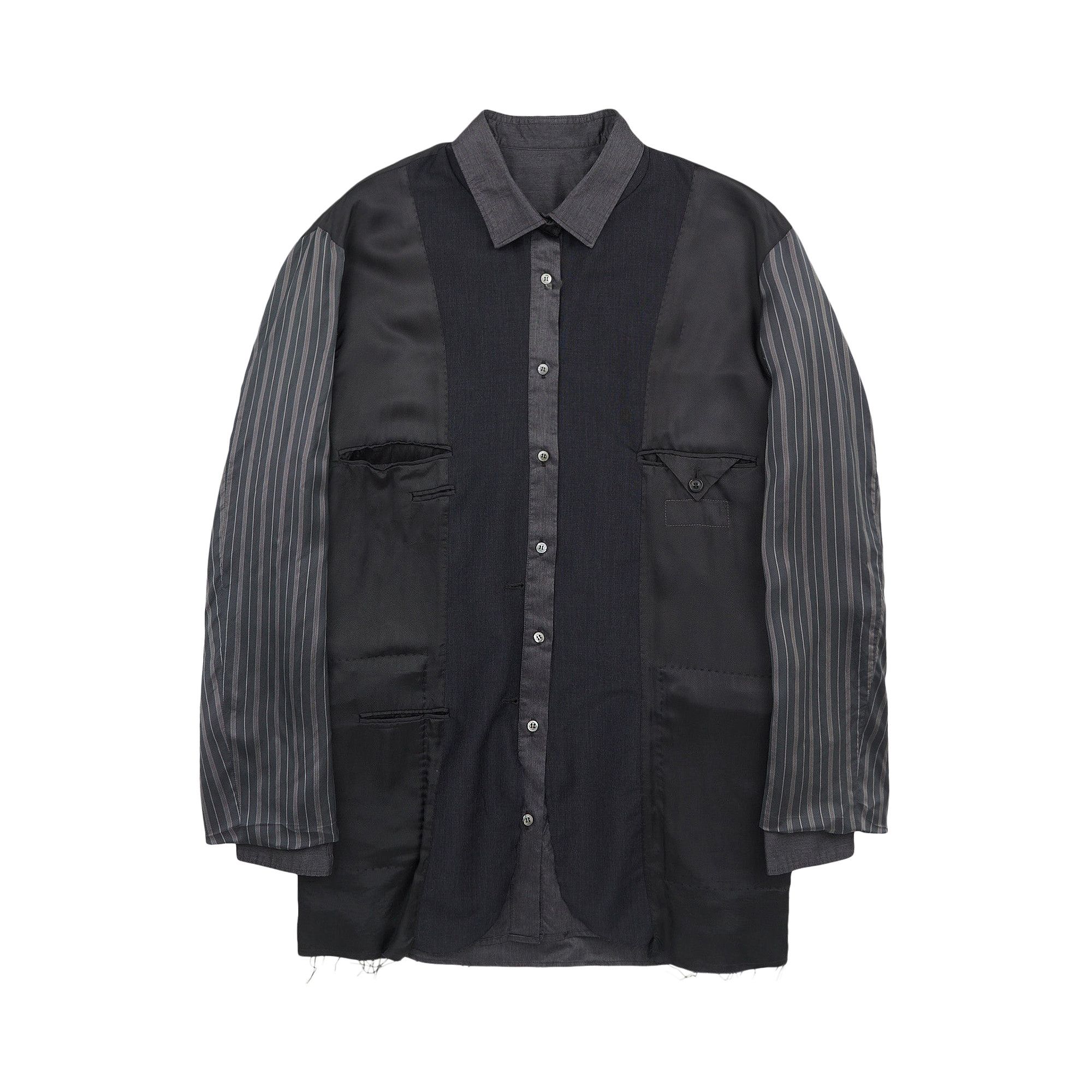 Buy Maison Margiela Patchwork Inside-Out Jacket 'Charcoal