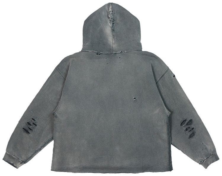 Satoshi Nakamoto Destructo Hoodie Washed Black