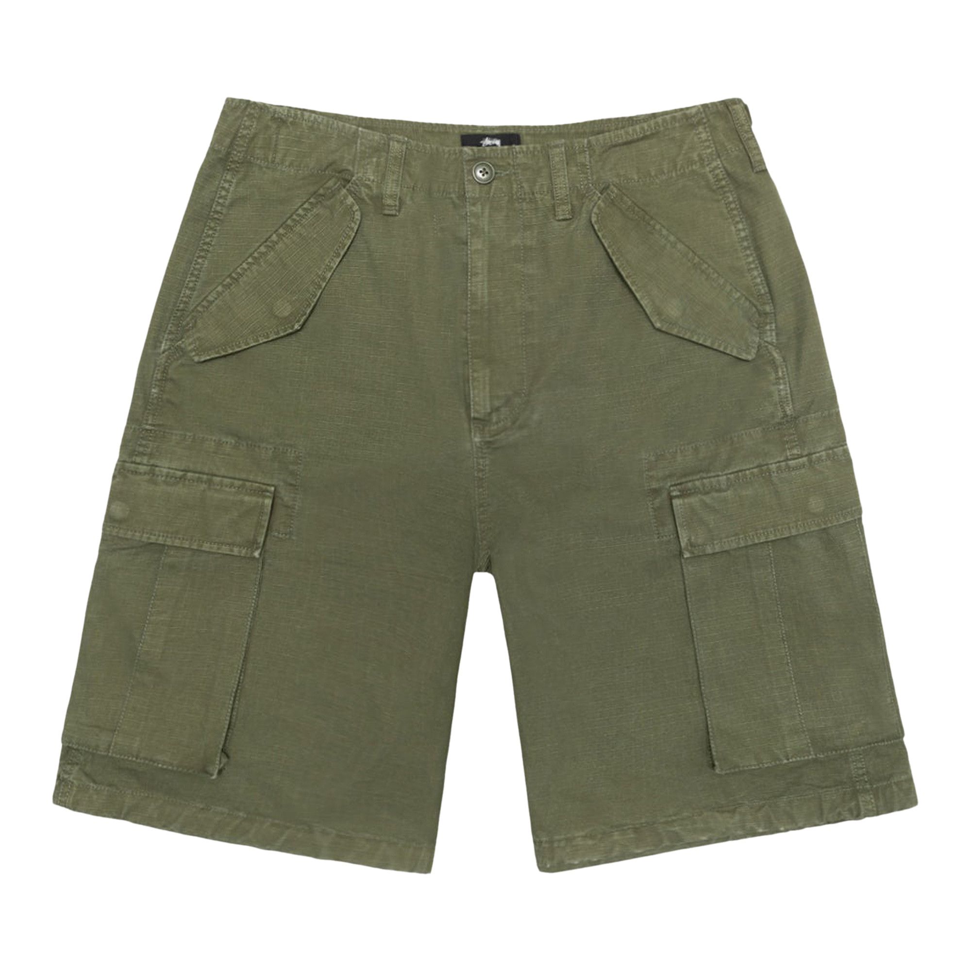 Buy Stussy Cargo Short Ripstop 'Olive Green' - 1123 OLIV | GOAT