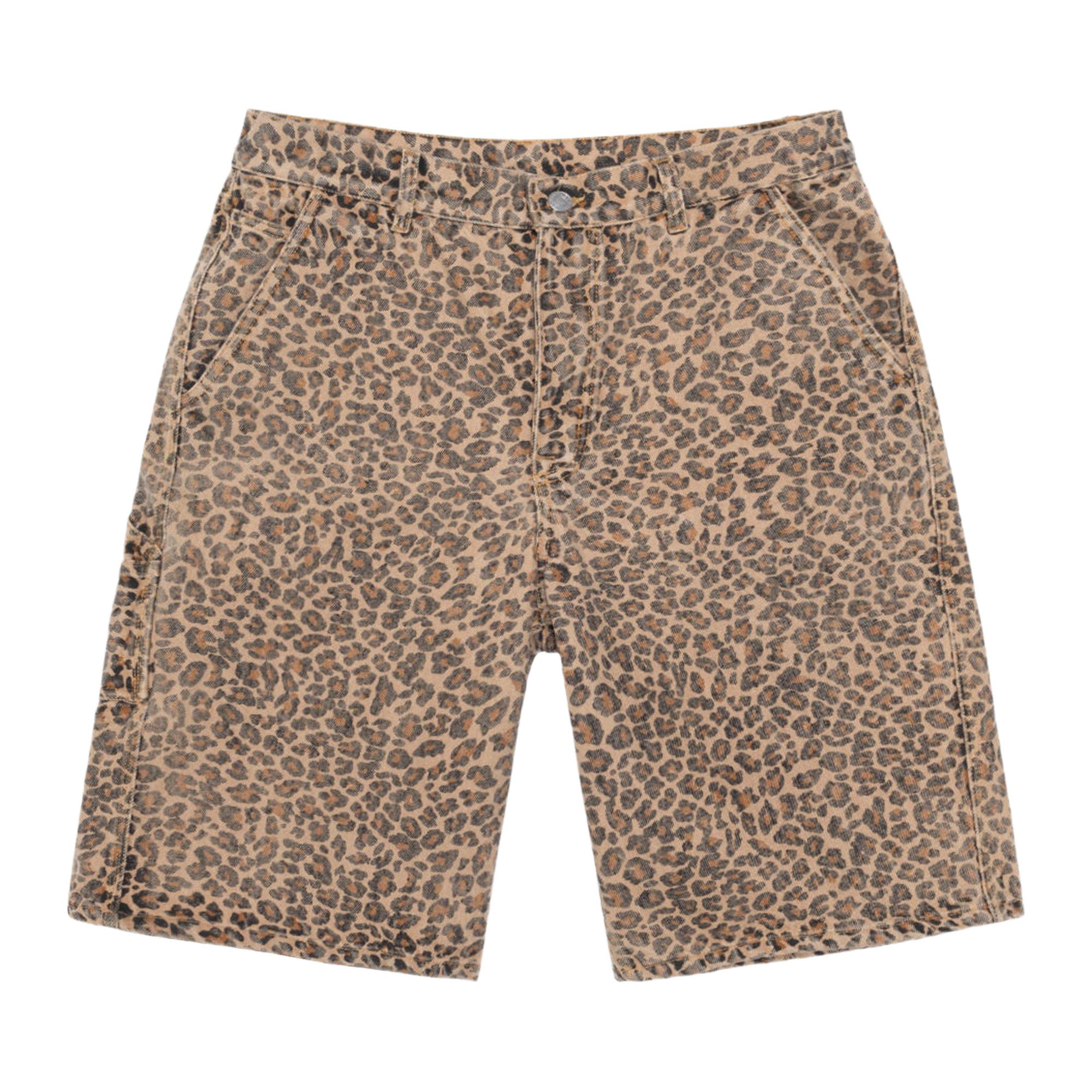 Buy Stussy Denim Work Short 'Leopard' - 112336 LEOP | GOAT