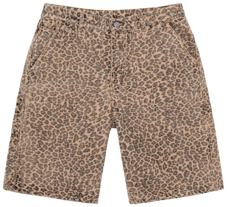 Stussy Denim Work Short Leopard
