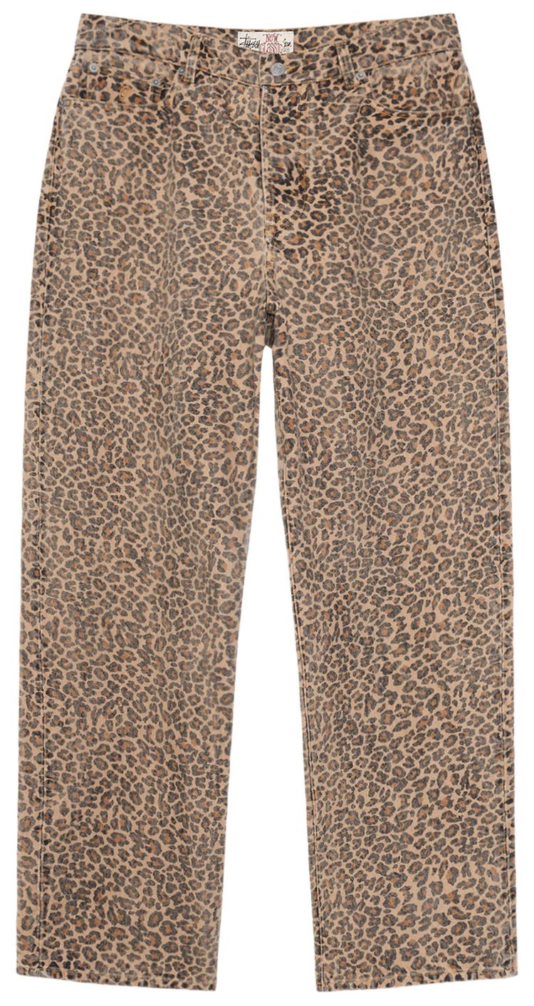 Stussy New Classic Jean Denim Leopard