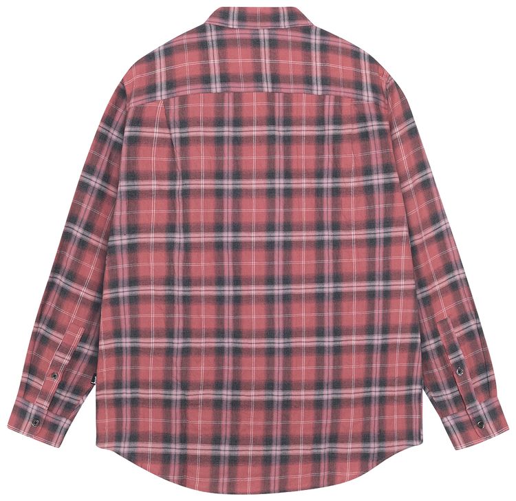 Stussy Beach Plaid Shirt Red