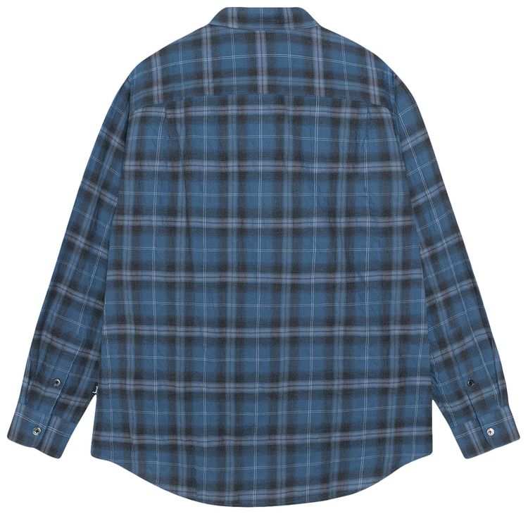Stussy Beach Plaid Shirt Blue
