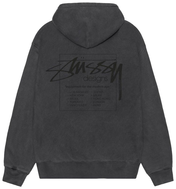 Stussy Modern Age Hoodie Pigment Dyed Black