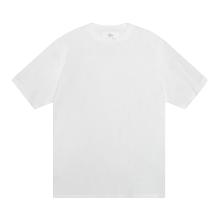 Stussy Garment Dyed Short Sleeve Tee White