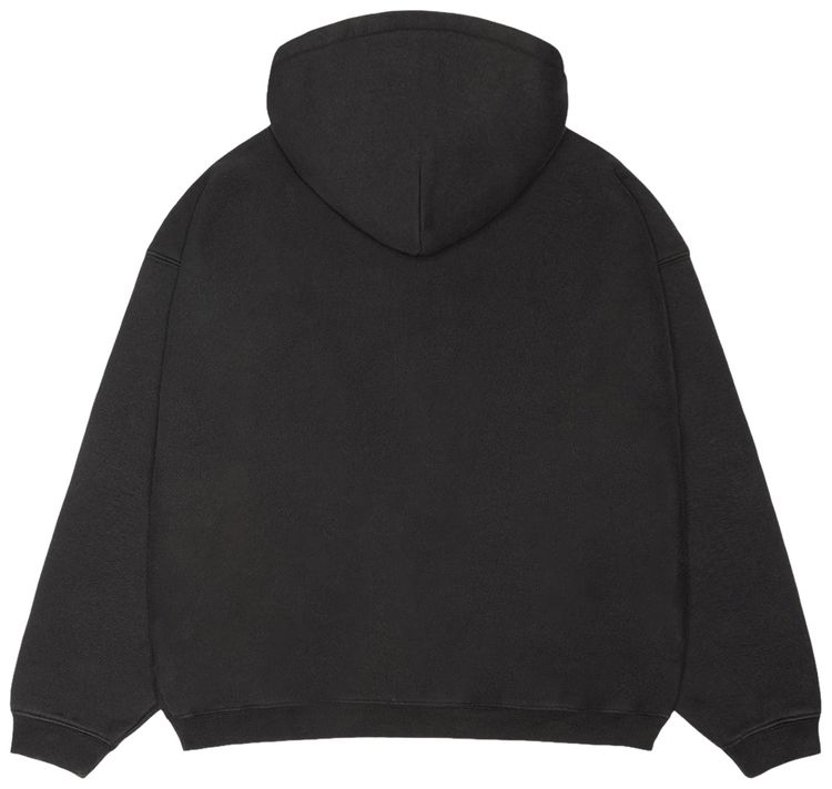 Stussy Varsity Zip Hoodie Washed Black
