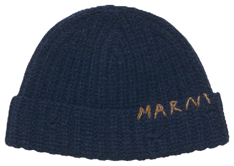 Marni Broken Fisherman Wool Hat Corn Flower