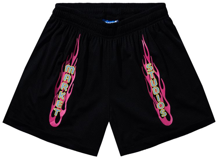 Market V12 Mesh Shorts Pirate Black