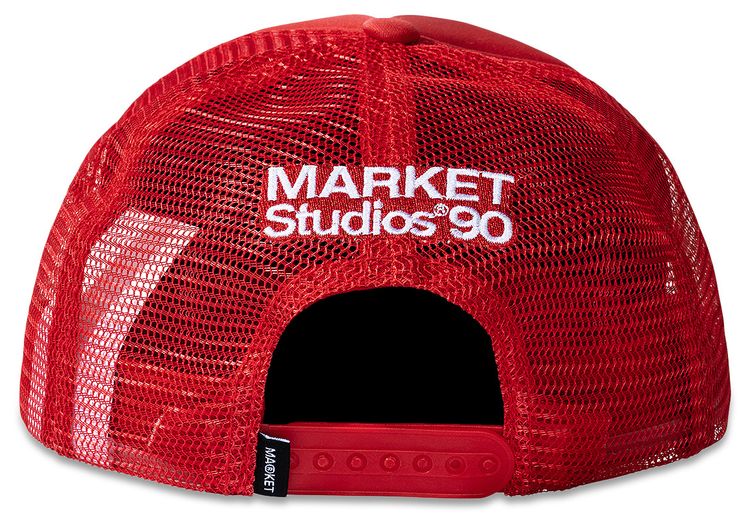 Market 90 Degrees Trucker Hat Flame Scarlet