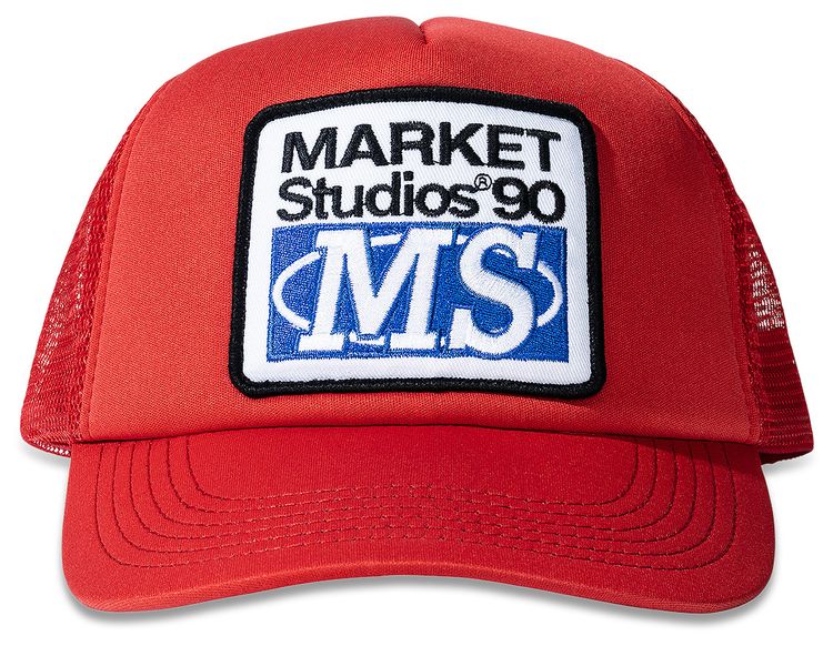 Market 90 Degrees Trucker Hat Flame Scarlet