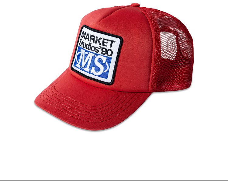Market 90 Degrees Trucker Hat Flame Scarlet