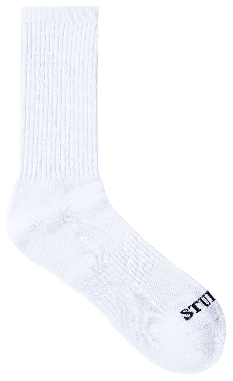 Market Smiley Badge Socks White