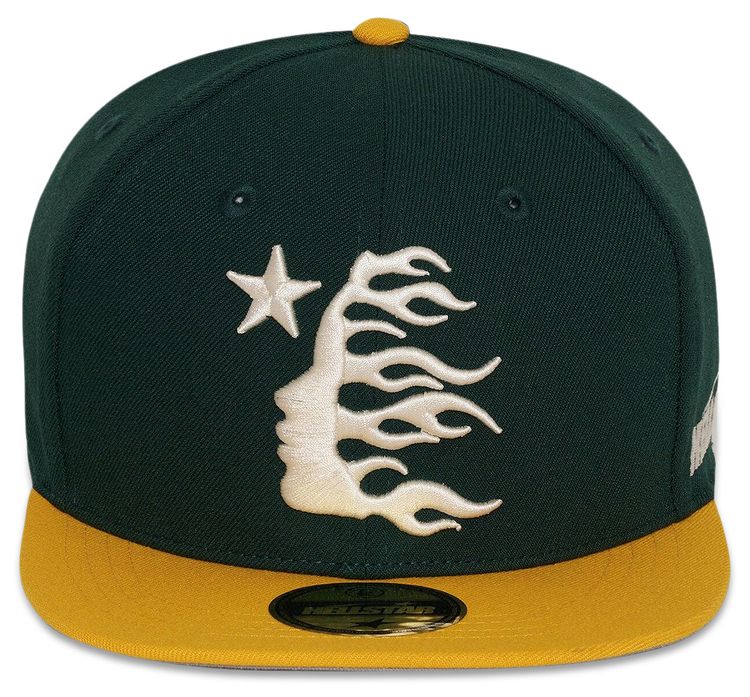 Hellstar Baseball Hat Fitted Custom Hellstar Airbrush Green