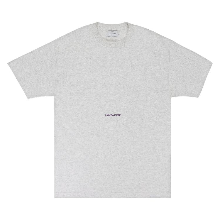 Saintwoods Logo Tee Ash White