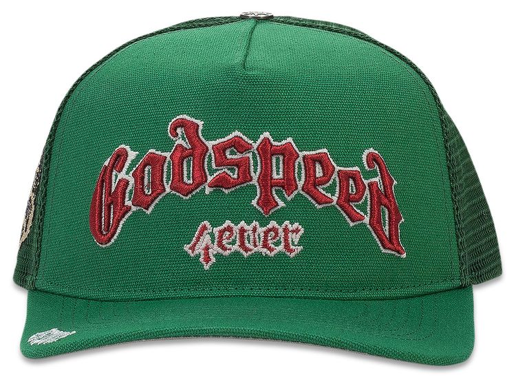 Godspeed Forever Trucker Hat GreenRed