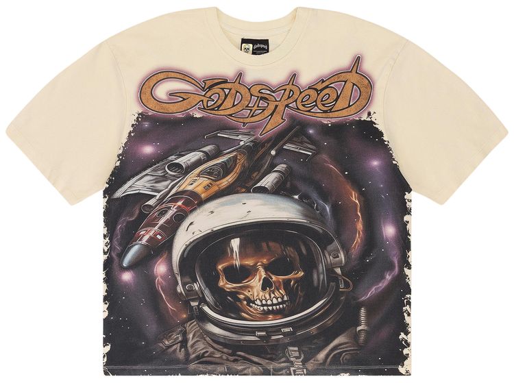 Godspeed Space Traveler T Shirt Bone