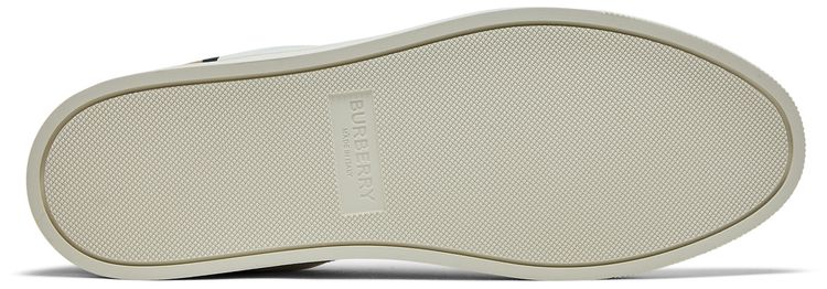 Burberry Check Panelled Sneakers Natural White Archive Beige