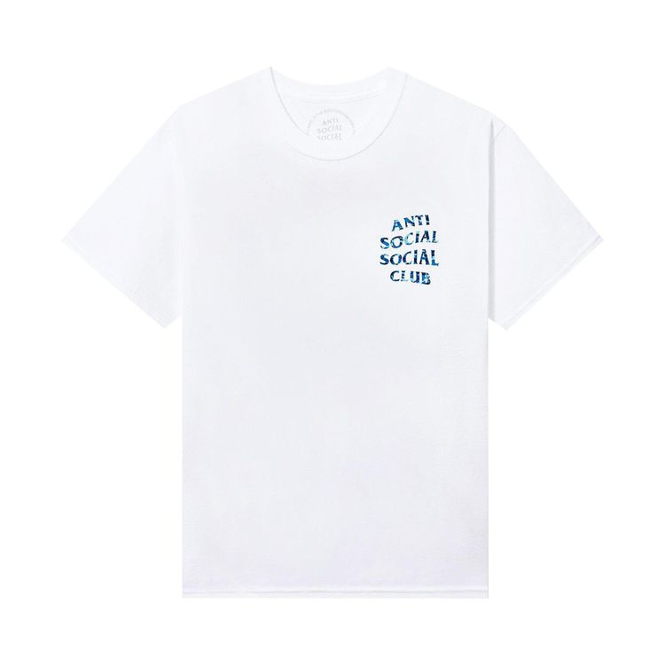 Anti Social Social Club Woody Blue Camo Tee White