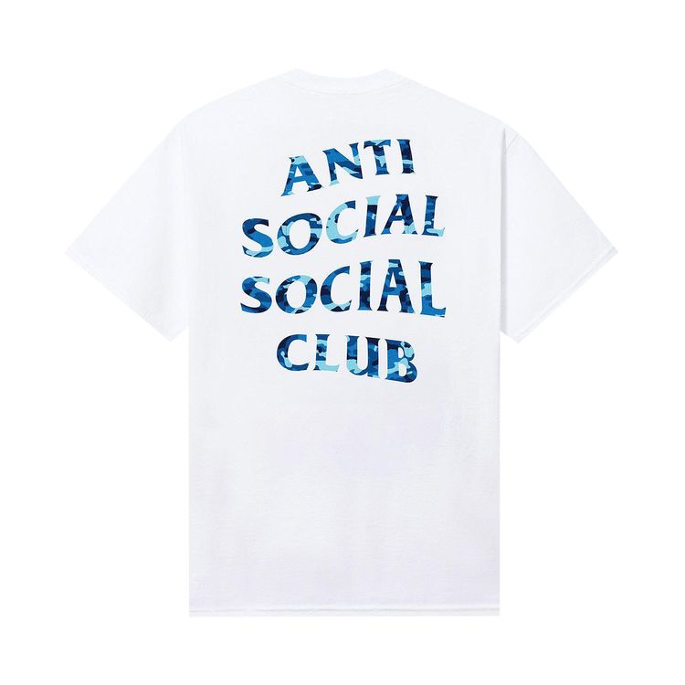 Anti Social Social Club Woody Blue Camo Tee White